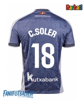 Real Sociedad Carlos Soler #18 Tricou Fotbal Replică 2025-26 Barbati Deplasare